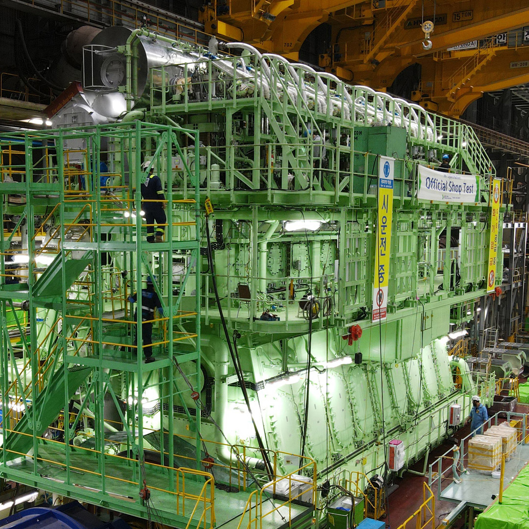 Marine engine room